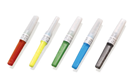 Vacuum blood needle straight pen type