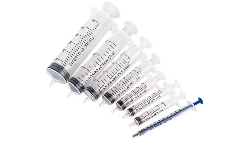 Disposable 3-parts Syringe Luer Slip